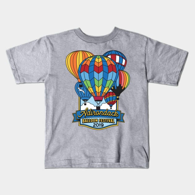 2019 Adirondack Balloon Festival Logo Kids T-Shirt by ADKBF